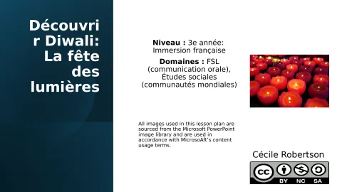 Découvrir Diwali : la fête des lumières (3e année)