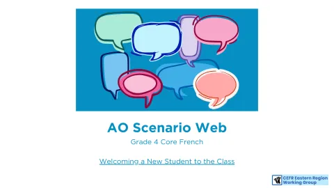 AO scenario web - Welcoming a new student in class - Core 4