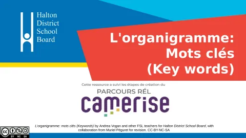 Organisateur graphique : L’organigramme par mots clés
