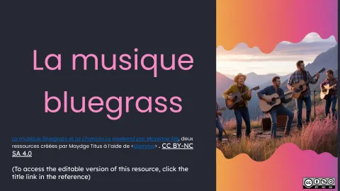 La musique : le bluegrass