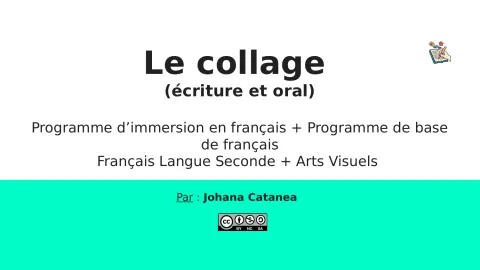 Le collage - Écriture et oral 