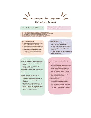Les Maîtres des Tangrams