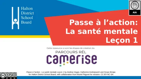 Passe à l’action La santé mentale Leçon 1