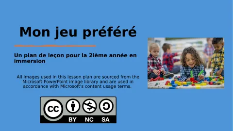 Mon jeu préféré (immersion 2e année)
