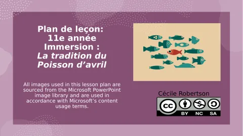 La tradition du Poisson d’avril (11e année immersion)