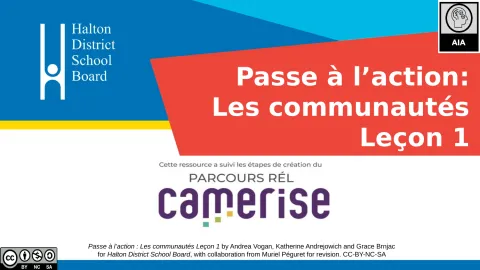 Passe à l'action Communautés Leçon 1